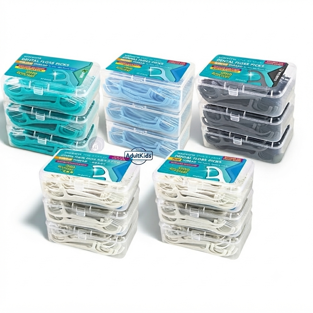 Watsons 50 ชิ้น​ x3 กล่อง วัตสัน ก้านขัดฟัน ไหมขัดฟัน​ เส้นกลม แบน​ ชนิดด้าม [​แพ็กเกจใหม่ ของแท้]