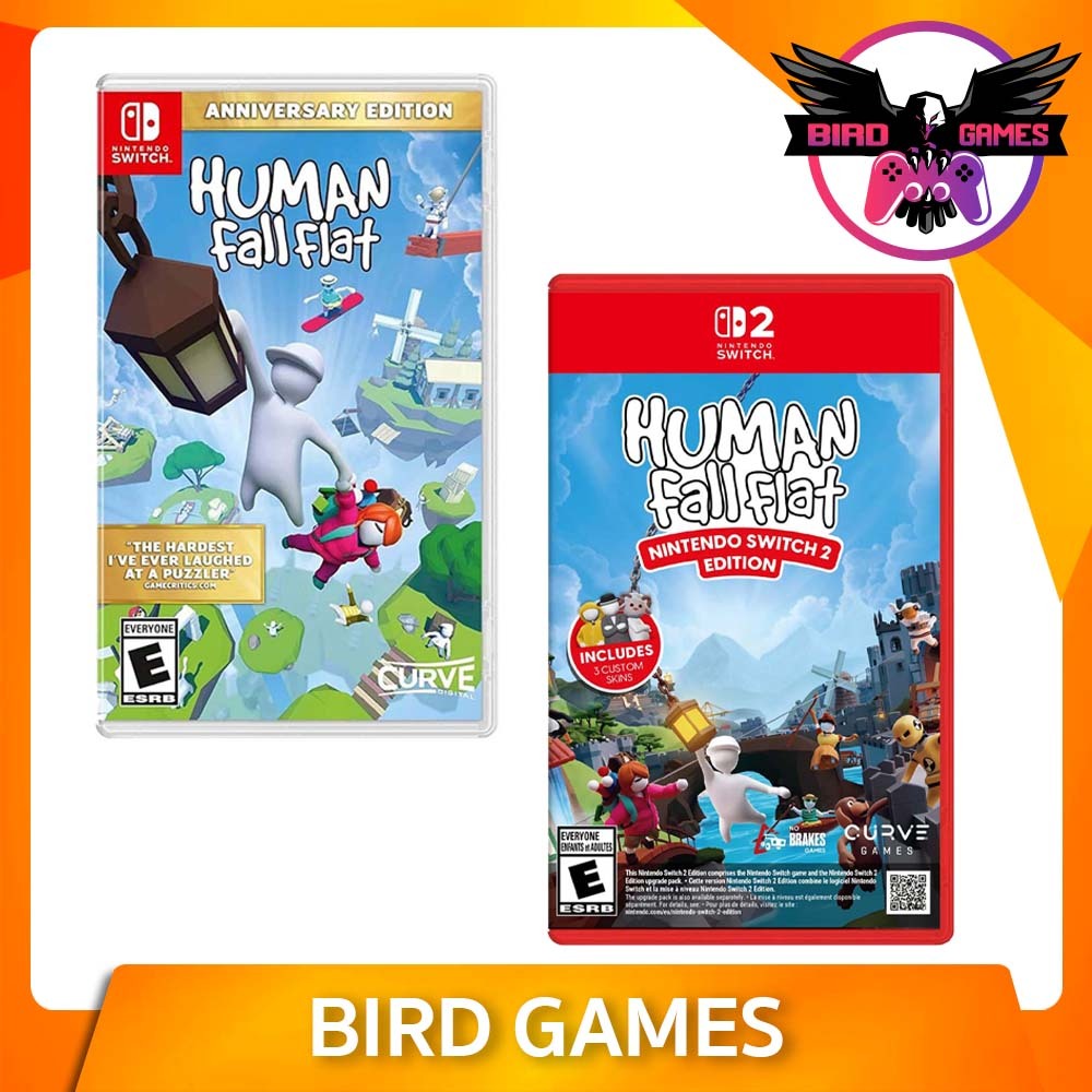 Human Fall Flat Nintendo Switch 1-2 Game แผ่นแท้มือ1!!! (Human Fall Flat)(Human Fall Flat Switch 2)