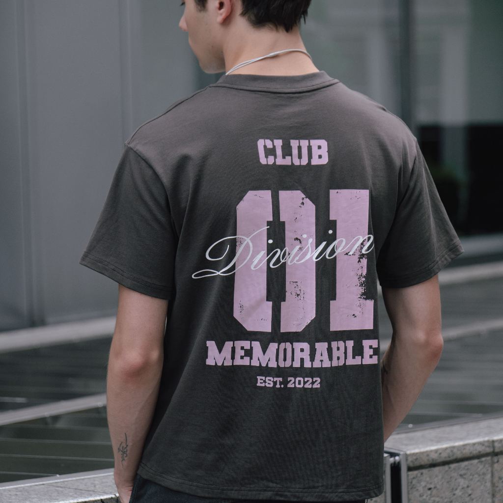 ANWYLL BASIC TEE DIVISION เสื้อยืดทรงกล่อง