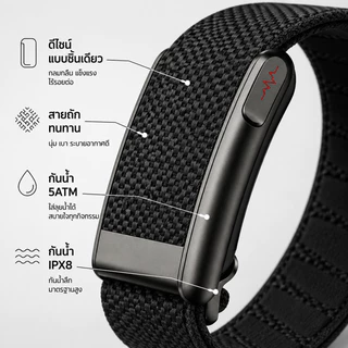 LOOP Smart watch band ตรวจ ECG PPG ระดับแพทย์ A GPSวัดน้ำตาลไม่เจ็บตัว วัดความดันโลหิต กรดยูริก ไขมันในเลือด HRV