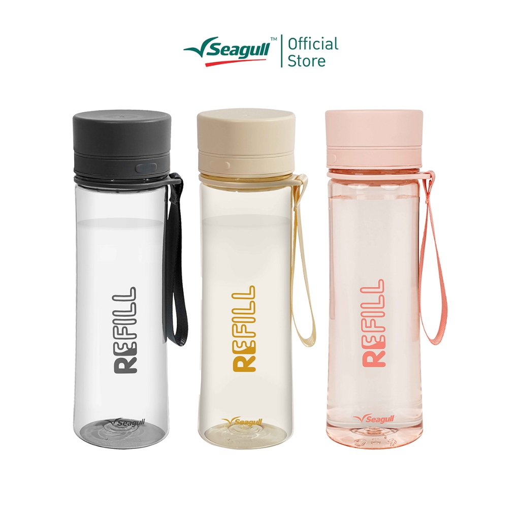 Seagull ขวดน้ำพลาสติก รีแลกซ์ ขนาด 680 มล. มีให้เลือก 3 สี