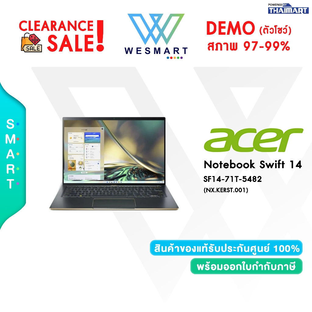 #Demo Acer Swift 14 SF14-71T-5482 (NX.KERST.001) : Intel Core i5-13500H/Warranty 1 Years #ตัวโชว์