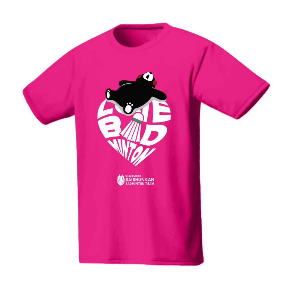 เสื้อกีฬารายการ KUmamoto ลาย Kumamon Heart