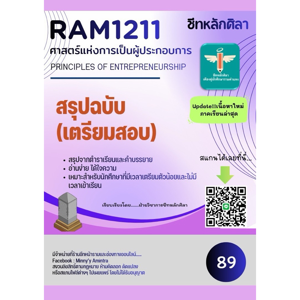 ชีทสรุปRam1211ศาสตร์แห่งการเป็นผู้ประกอบการ