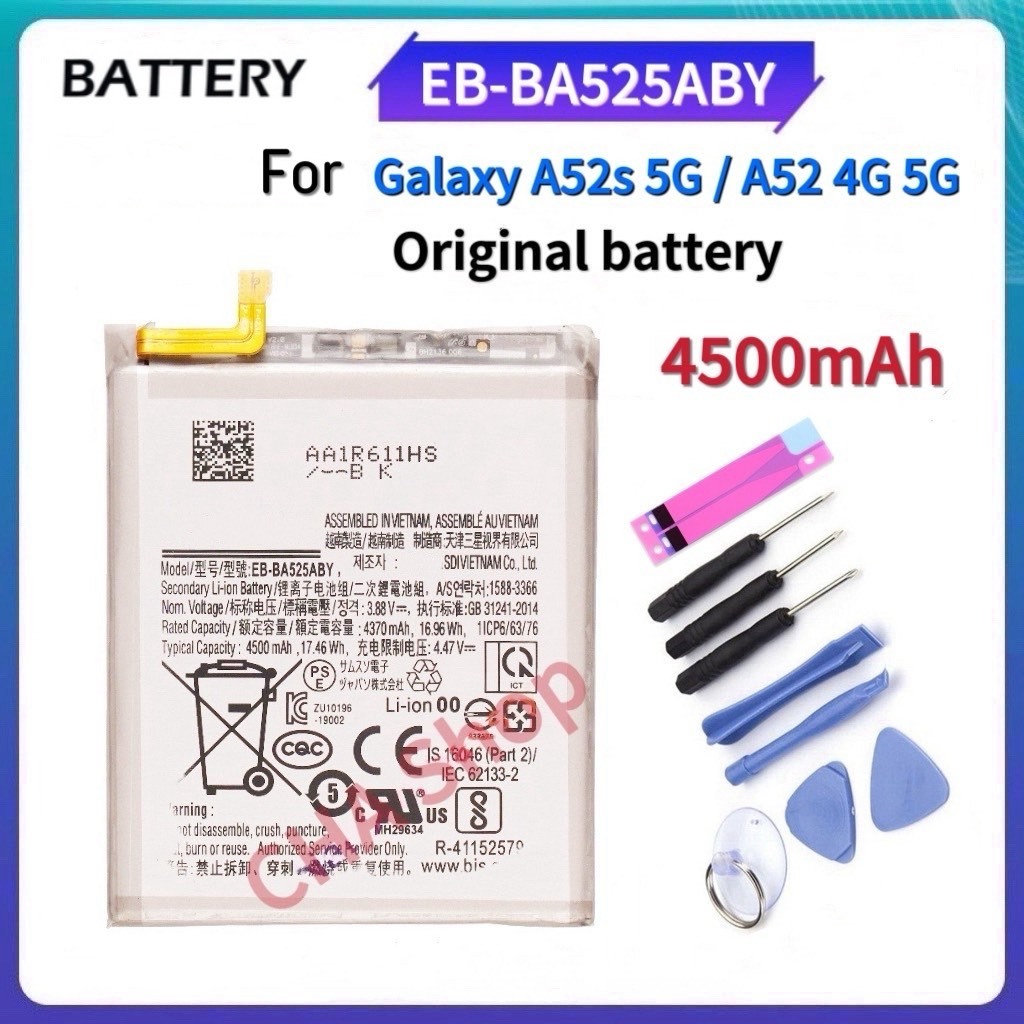 แบตเตอรี่ for Samsung Galaxy A52S 5G / A52 4G 5G /SM-A526B SM-A5260 A528 Battery EB-BA525ABY แบต fot Samsung A52s