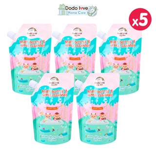 ส่งด่วน Dodolove Home Careน้ำยาล้างขวดนมเด็ก แบบถุงเติม 500ML แพ็ก 2 / แพ็ก 5 ขจัดคราบนม ล้างขวดนม จุกนม ไร้สารตกค้าง