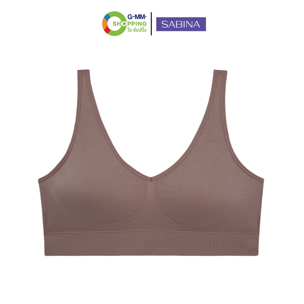 SABINA ซาบีน่า เเฮปปี้ บรา พรีเมี่ยม 5 ตัว เบสิก+พาเลท บราไร้โครง #202470 — صورة 4