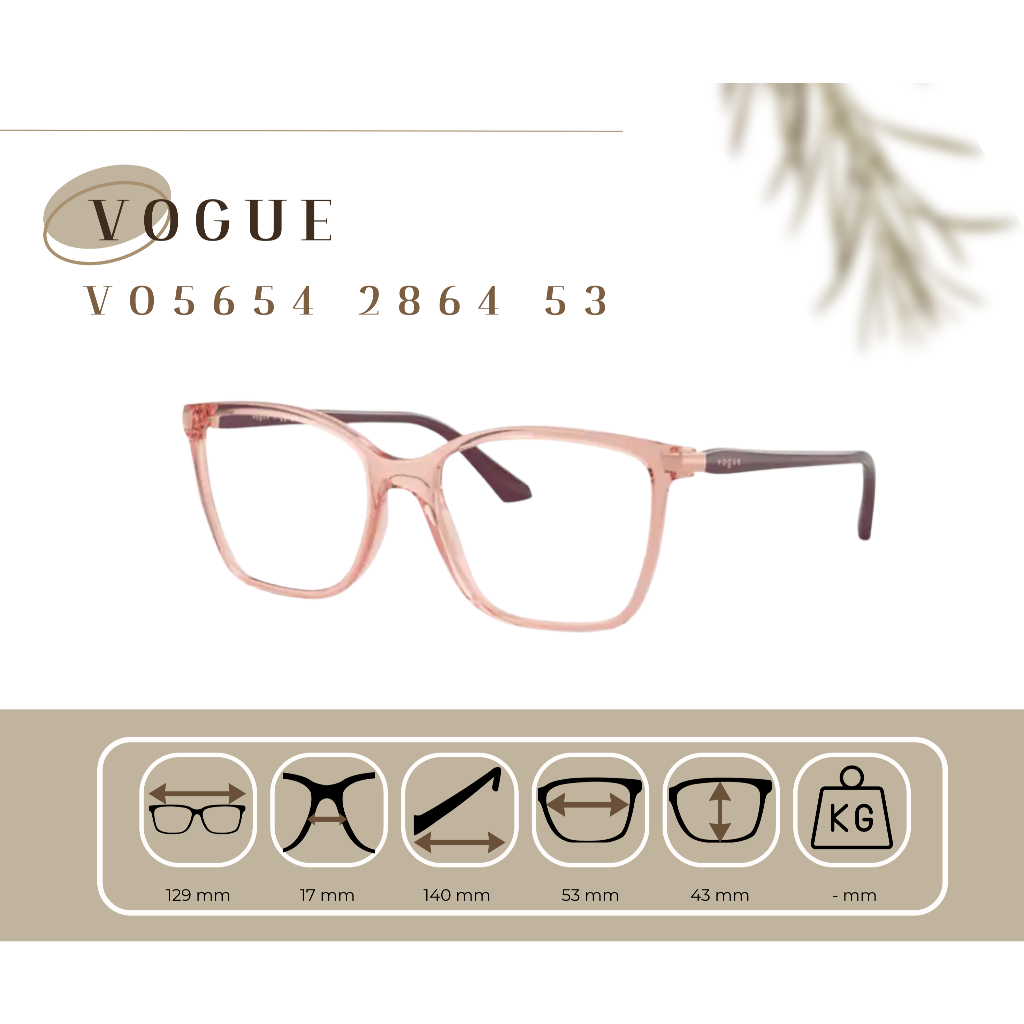 (พร้อมจัดส่ง) กรอบแว่นสายตา VO5654 53 ของแท้ พร้อมใบรับประกัน