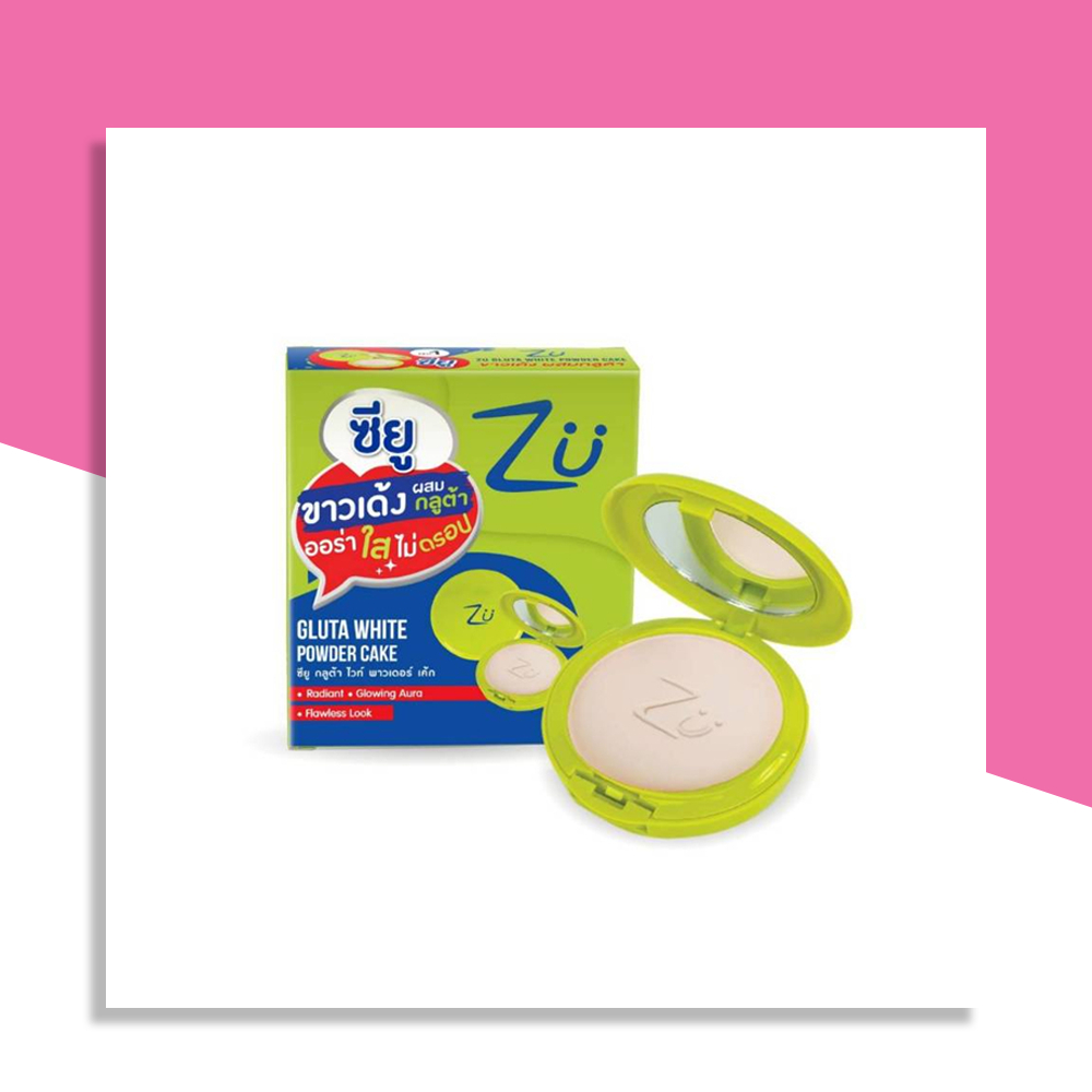 ZU แป้งซียู กลูต้า ไวท์ พาวเดอร์ เค้ก ZU Gluta White Powder Cake ขนาด 10.5 กรัม
