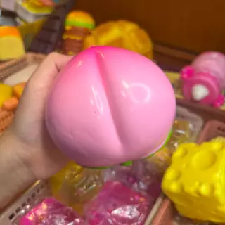 สกุชชี่พีชจัมโบ้ Squishy Peach สโลว์มาก นุ่มเด้ง บีบคลายเครียด ของเล่น ของสะสม ไม่มีแบรนด์