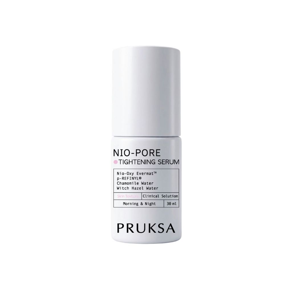[New Packaging] PRUKSA NIO-PORE TIGHTENING SERUM 30 ml พฤกษา สุดยอดเซรั่มเพื่อลดเลือนและกระชับรูขุมขน ควบคุมความมัน