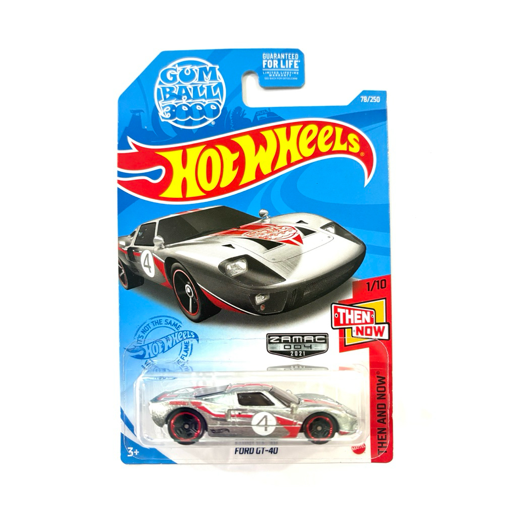 Hot Wheels | FORD GT-40(GUMBALL3000 ~ สีพิเศษ Zamac✨|‼️มุมยับ‼️|🇺🇸ขายที่อเมริกาเท่านั้น✈️|📦สินค้ามีพ