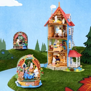 Rolife x Moomin DIY Miniature House Kit - DA011 โมเดลบ้าน ประกอบง่าย บ้านตุ๊กตา | ของแต่งบ้าน ของเล่นศิลปะ DIY