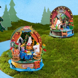 Rolife x Moomin DIY Miniature House Kit - DA011 โมเดลบ้าน ประกอบง่าย บ้านตุ๊กตา | ของแต่งบ้าน ของเล่นศิลปะ DIY