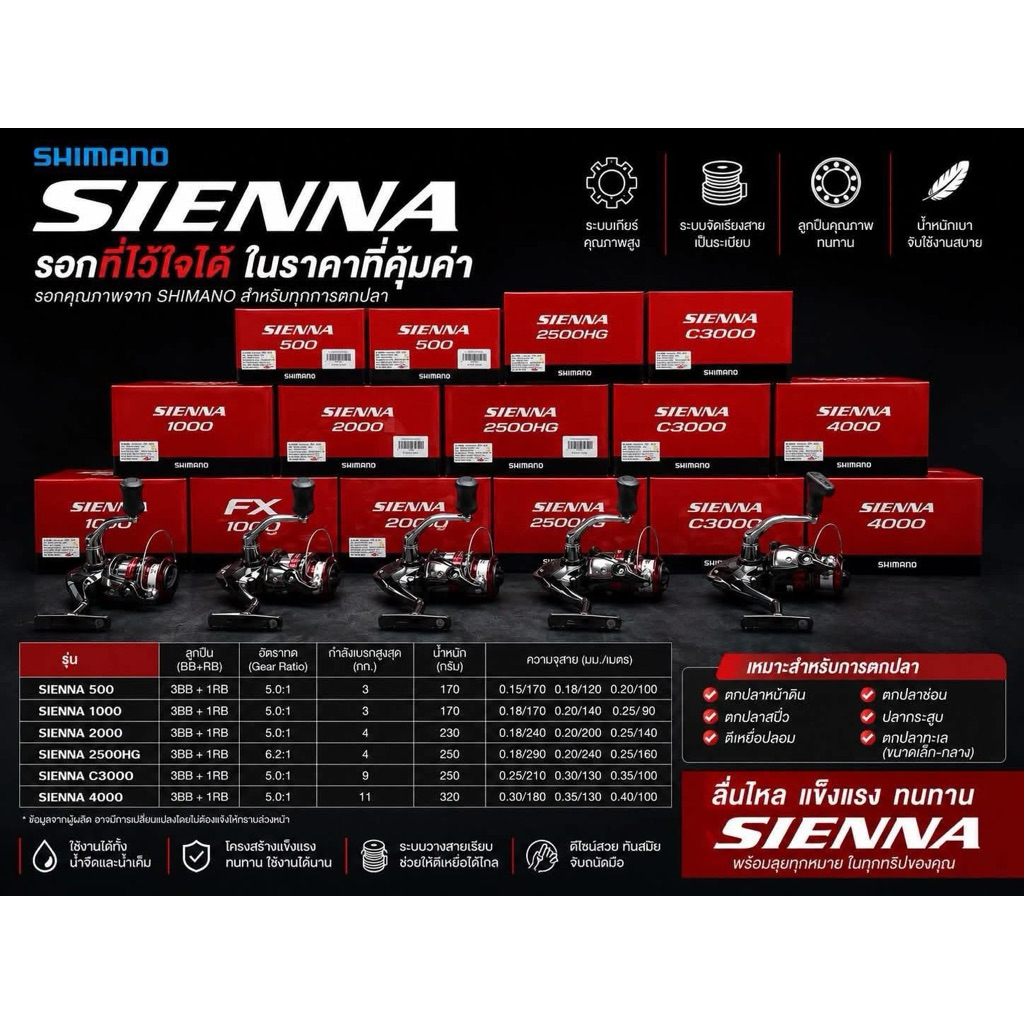 SHIMANO SIENNA Series 2019