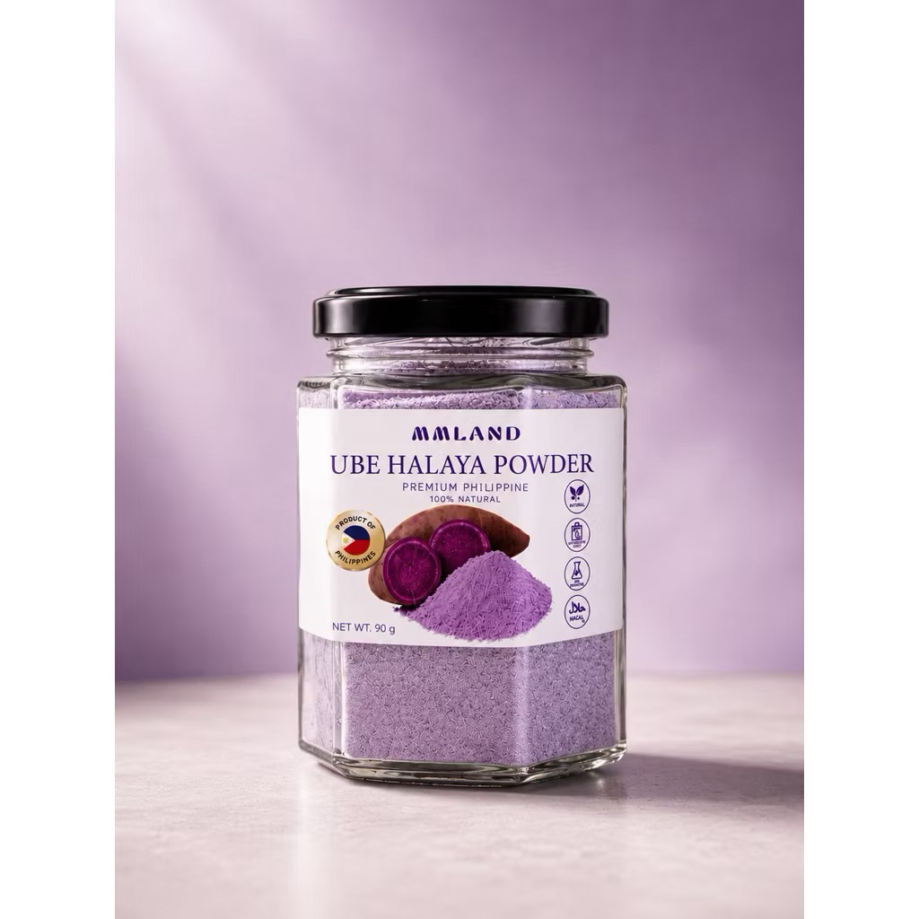 ผงอูเบะ UBE Halaya Powder คุณภาพพรีเมียมจากฟิลิปปินส์ 100% ธรรมชาติ น้ำหนักสุทธิ 90 กรัม