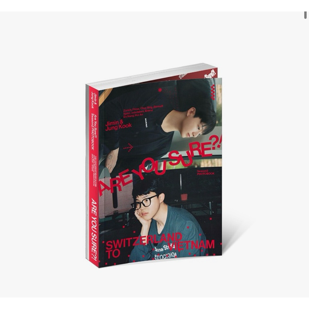 Jimin x Jung Kook <Are You Sure?! 2> PHOTOBOOK พรีออเดอร์
