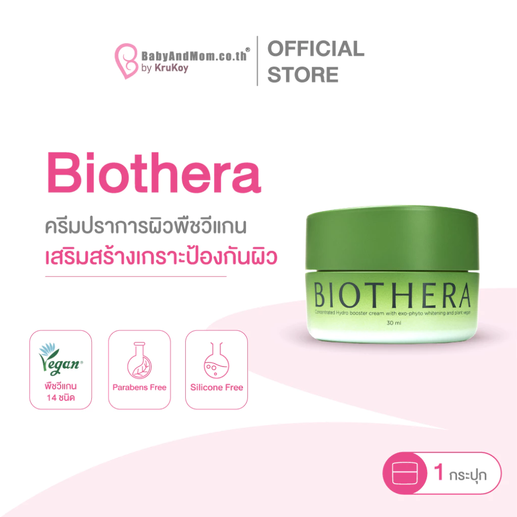 🍌Biothera By KruKoy | 1 กระปุก | Bananamom  |  ครีม บำรุง หน้า สกินแคร์ ท้อง  บานาน่ามัม ครูก้อย