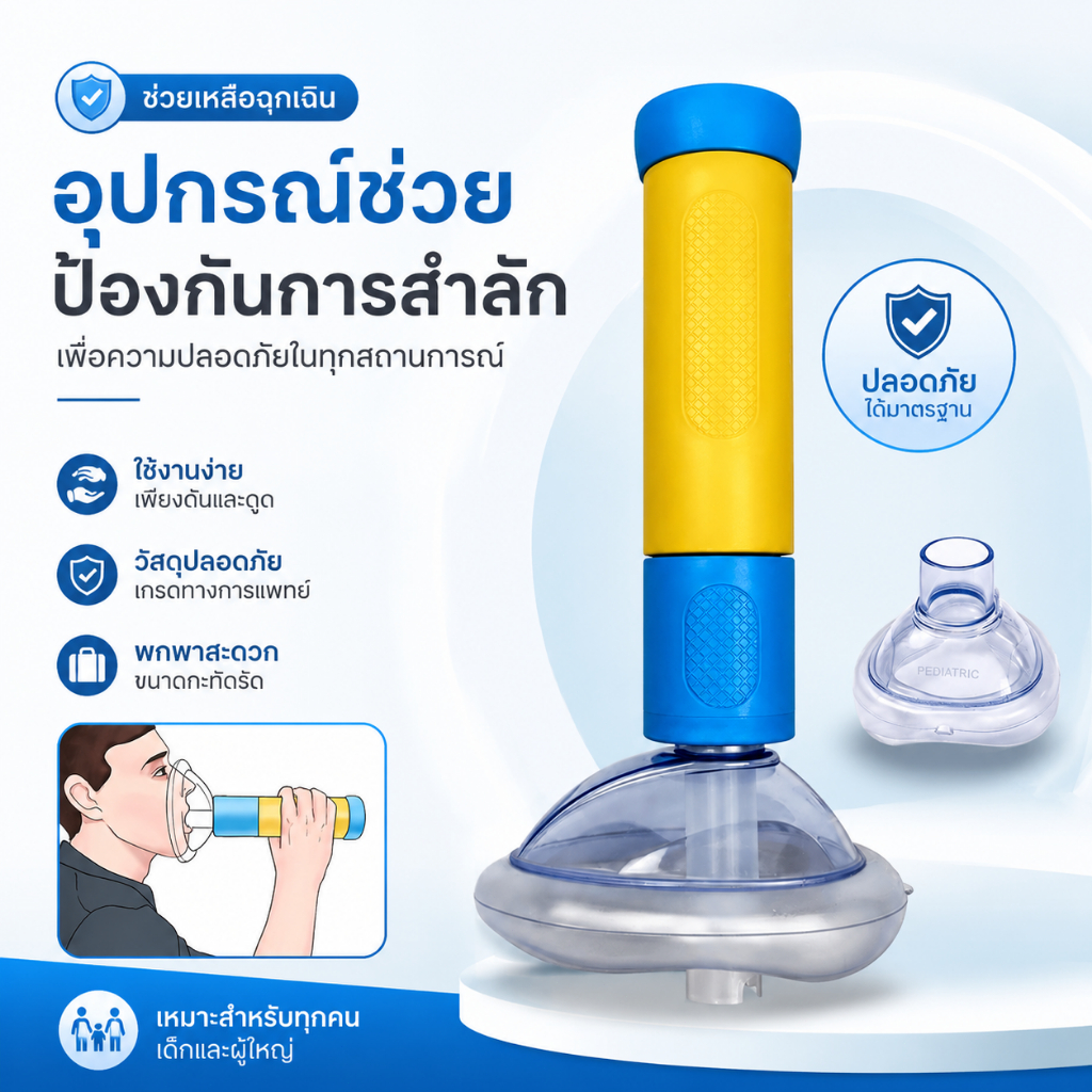 ของมันต้องมี! อุปกรณ์ช่วยชีวิตฉุกเฉิน ป้องกันการสำลัก พกพาง่าย พร้อมใช้งานทุกสถานการณ์