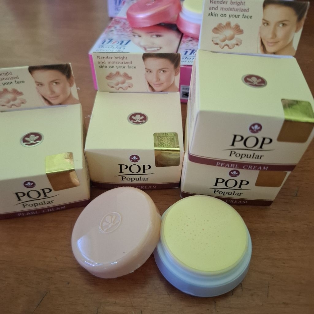 ครีม ป๊อป ป๊อปปูล่า ครีมไข่มุก สิว ฝ้า จุดด่างดำ Pop popular pearl acne dark spots 4g