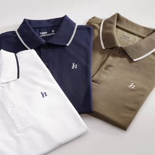 haas เสื้อโปโล รุ่น Executive Polo ชายหญิง คอปกพรีเมียม ทรง Smart Casual ไซส์ S-3XL รหัส SFSQ2196