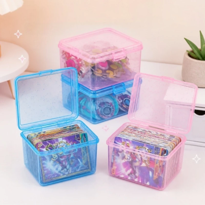 กล่องเก็บการ์ด ที่เก็บการ์ด มีฝาปิดและกันฝุ่น กล่องเก็บของ โปร่งใส Card Photocard Storage Box