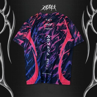 VOLT RUNNING X SUKHUMVIT COFFEE RUNNING T-SHIRTS เสื้อวิ่งแขนสั้น สีชมพูม่วง