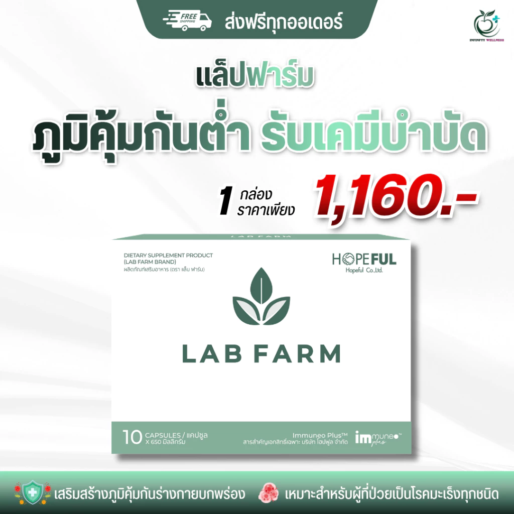 LAB FARM แล็บฟาร์ม เสริมภูมิคุ้มกัน ดูแลสุขภาพโดยรวม ของแท้ ส่งไว