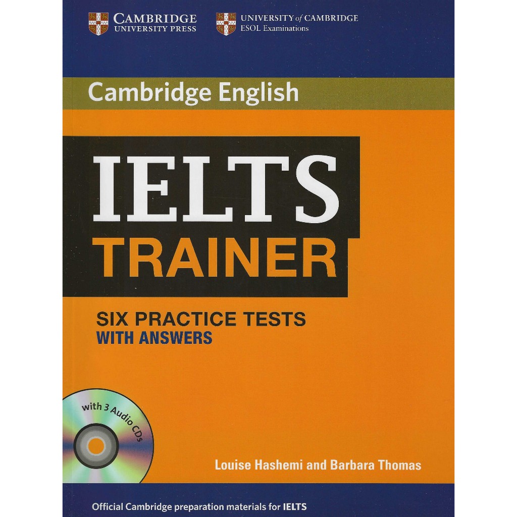 ชุด 2 เล่ม 1.IELTS TRAINER+CDs by Cambridge English 2.ESSENTIAL WORDS FOR THE ITLTS+CD by Dr.Lin Lou