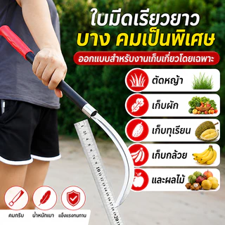 💥ของแท้💥เคียวเหล็กแมงกานีส ของแท้ เคียวแมงกานีส เคียวเกี่ยวหญ้า เคียวเกี่ยวข้าว มีดดายหญ้า มีดขอ มีดตัดกล้วย พร้อมส่ง