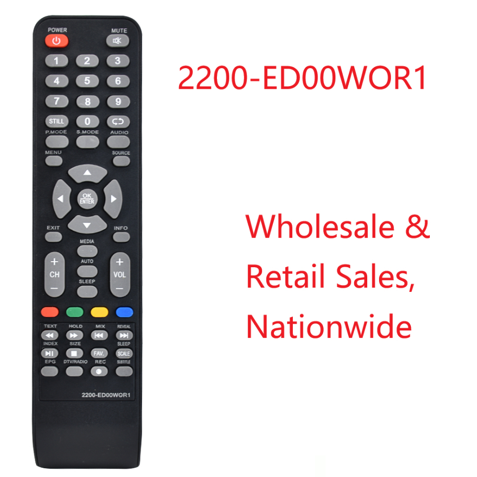 รีโมททีวี Worldtech (เวิลด์เทค) รหัส 2200-EDR0WOR สำหรับ LCD / LED TV