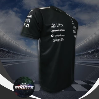 เสื้อ F1 เสื้อคอกลมแขนสั้นฟอร์มูล่าวันทีม ปิโตรนาส #FM0198 พิมพ์ทั้งตัว ไซส์ S-5XL
