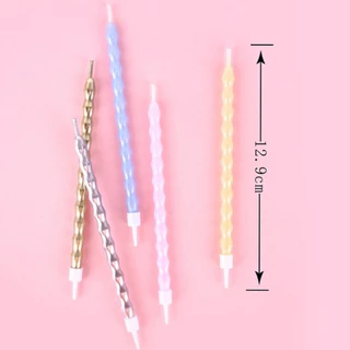 เทียนวันเกิดสีมุกเมทัลลิค LM06 (1ชิ้น/กล่อง)พร้อมส่ง