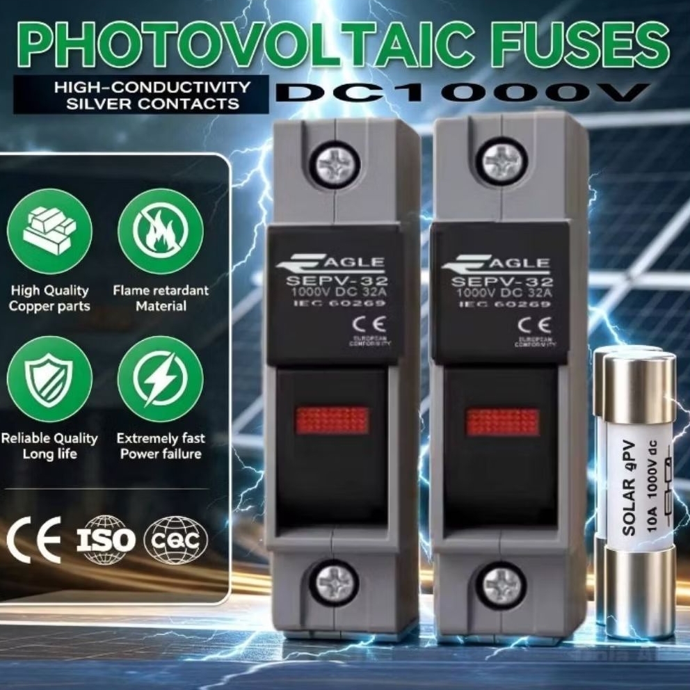 FUSE HOLDER ฐานฟิวล์ DC 1000 V 32 A  ~ SOLAR CELL