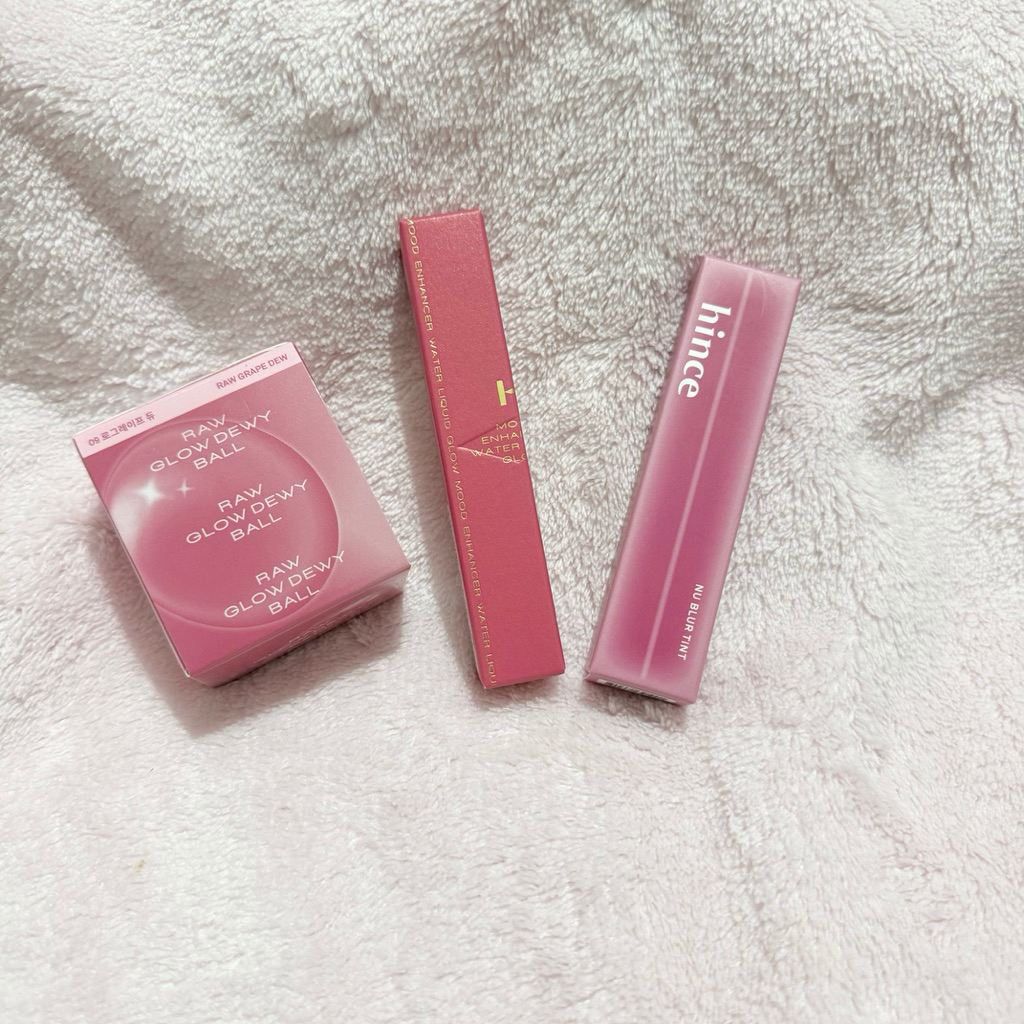 ของใหม่ ของแท้ Lip hince Nu Blur Tint / Mood Enhancer Water Liquid Glow / Raw Glow Dewy Ball มี 3 แบ