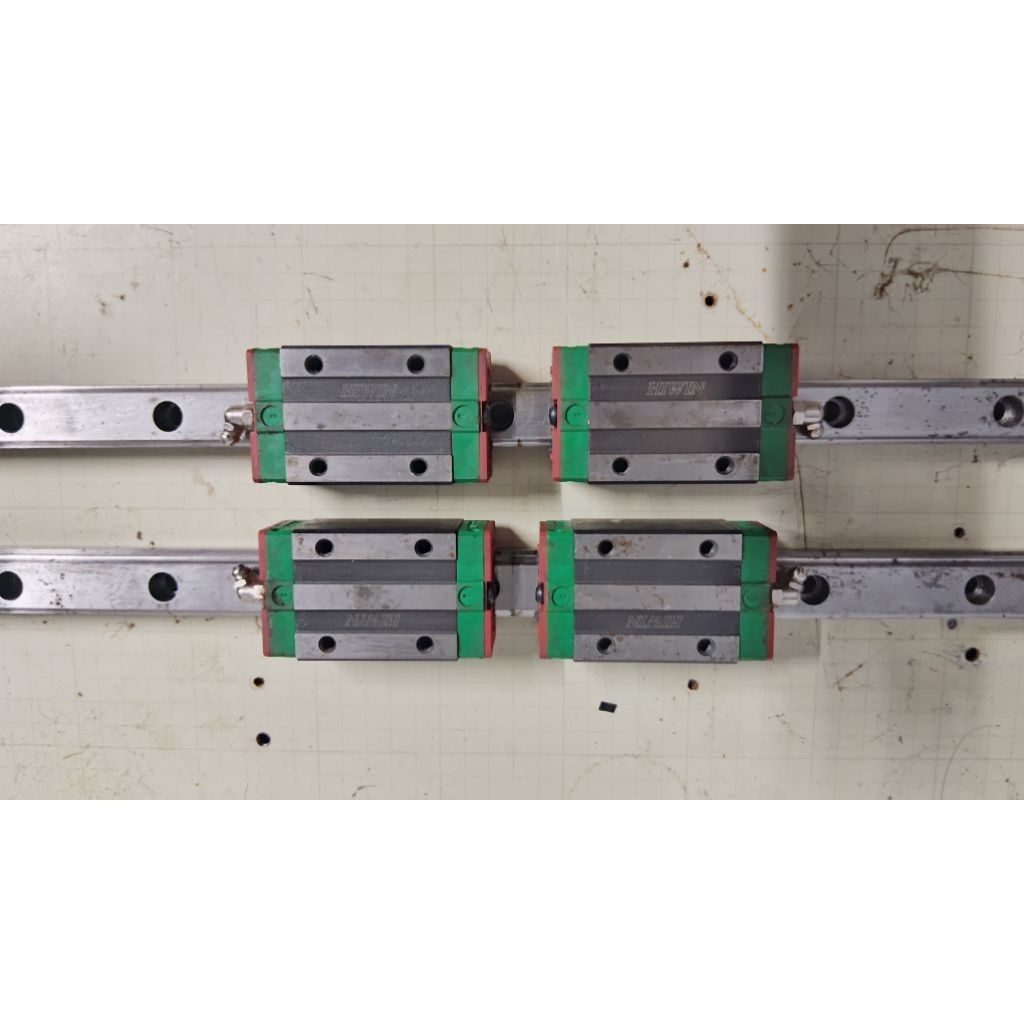 LinearGuide HIWIN HG25 รางสไลด์มือสอง เบอร์25 ยาว 75 CM. ราคาต่อคู่ #รางลิเนียร์ไกด์#รางสไลด์