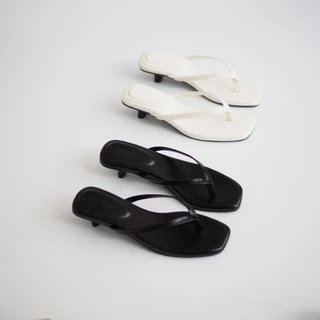 LOVE SHOES รองเท้าหูคีบ ส้นสูง รองเท้าส้นสูง1นิ้ว ไซส์ 35-41 หูหนีบ หนังนิ่มมาก รองเท้าแฟชั่นผู้หญิง