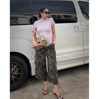 25SUMMER T60 - Crinkled mock neck top เสื้อคอปีนย่น