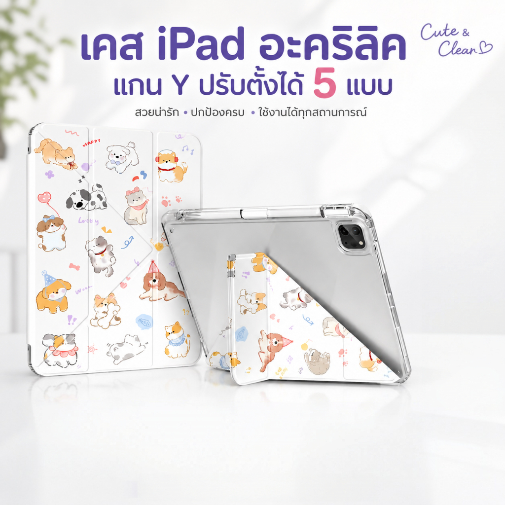 เคสไอแพดน่ารัก air5A ir4 10.9Air6 /Air11 ipad Case pro 11 2018-2022 gen7gen8gen9 10.2 เคสไอแพดเจน 10