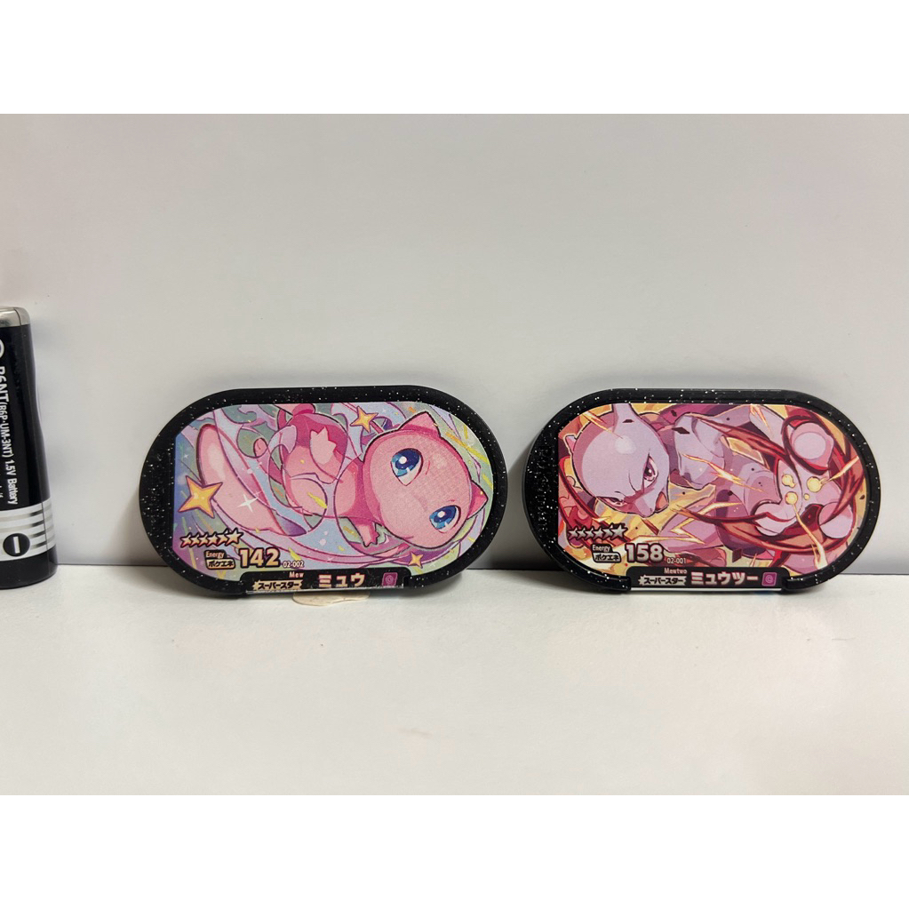 Pokemon Mezastar เหรียญ Mew & Mewtwo