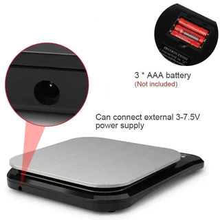 WH-B28 ตาชั่งดิจิตอลอิเล็กทรอนิกส์สำหรับครัวขนาด 5kg/0.1g หรือ 10kg/0.1g แสดงผล LCD กันน้ำได้เต็มที่ ทำจากสแตนเลส
