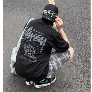 OUTLETS 🇺🇸 Stussy แท้ T-shirt Fuzzy Dice SS Tee US พร้อมส่ง Lady Oversize สไตล์คู่รัก