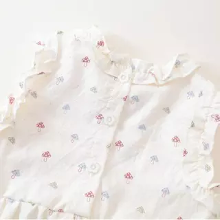 Hania kids สินค้าราคาพิเศษ พร้อมส่ง ชุดเช็ตแขนกุดลายเห็ดสีสัน น่ารัก ชุดเช็ตเด็กผู้หญิง K6126229