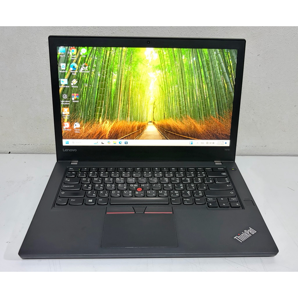 Lenovo T470 โน๊ตบุ๊ค Notebook มือสอง Core i5 Gen6 Ram 4G SSD 120G จอ 14" สภาพสวย ฟรีเมาส์ไร้สาย