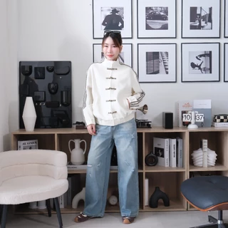 Lawyer Store [735294] เสื้อแจ็คเก็ต ตรุษจีน เชิ้ตทรงสปอร์ต Oversize เสื้อกันหนาว เสื้อแขนยาว มี 8 สี