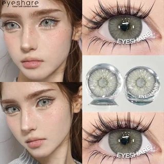 (FDA-Approved) Eyeshare คอนเทคเลนส์สายตาสั้น ESTONIA สีเทา 14.5MM Contact Lens 6 เดือน ตาโต คอนแทค ส่งฟรี