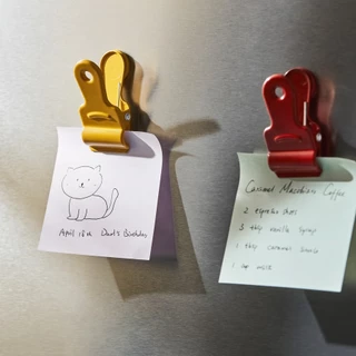 IKEA คลิปหนีบ 6 ชิ้น แม่เหล็ก หลากสี LJUNGJORDFLY