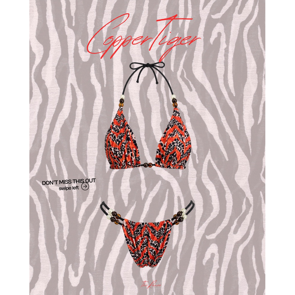 Copper Tiger 🐅 Bikini set