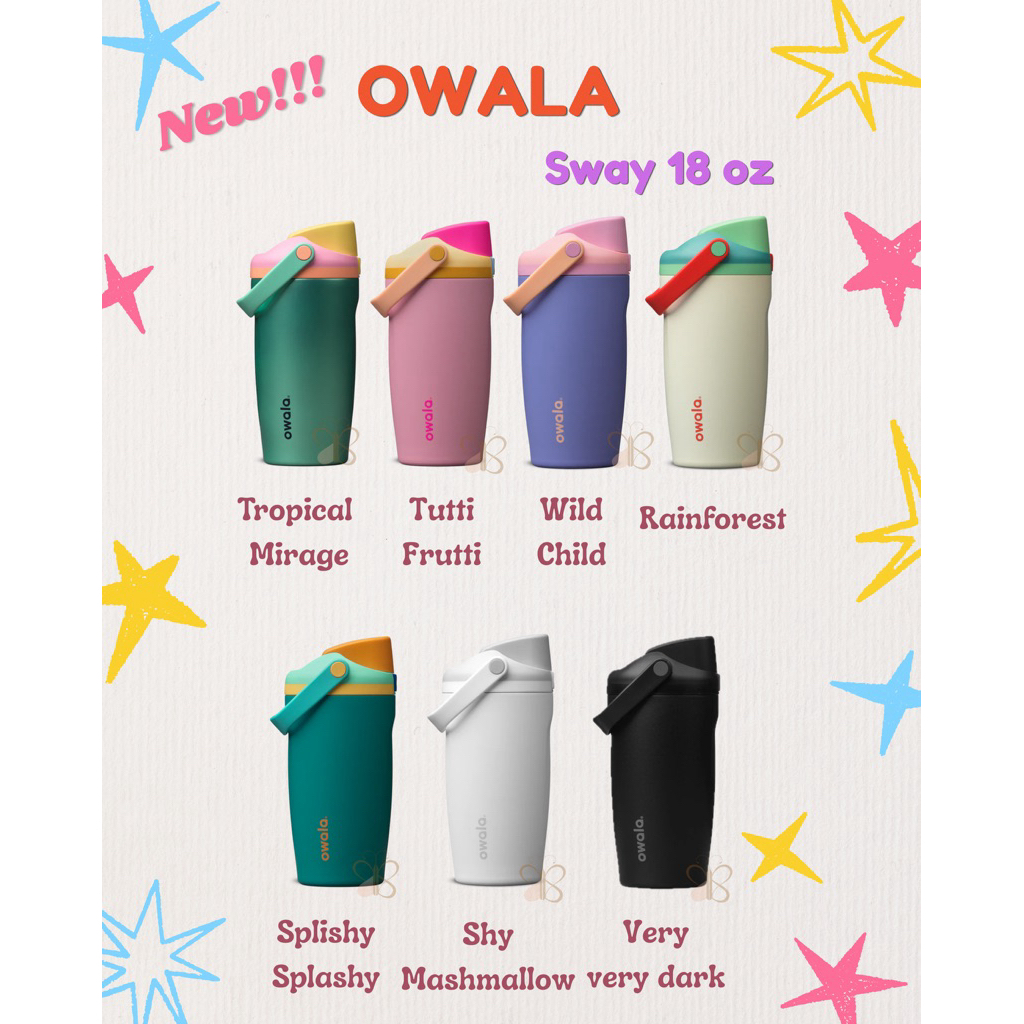 (ของแท้ 100% พร้อมส่ง Pre) Owala Sway 18oz kids