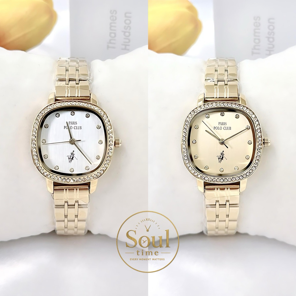 Polo Club Watch PPC-230610 นาฬิกาหญิง กันน้ำ หน้าปัด 28 มม. ของแท้ ประกันศูนย์ไทย 1 ปี